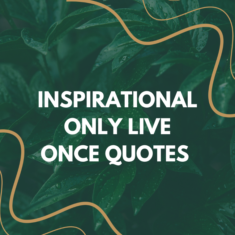 Inspirational Only Live Once Quotes